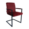 Kick Collection Eetkamerstoel Jim - Velvet Rood Kick Collection Eetkamerstoel Jim - Velvet Rood