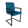 Kick Collection Eetkamerstoel Jim - Velvet Blauw Kick Collection Eetkamerstoel Jim - Velvet Blauw