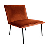 Kick Collection Fauteuil Lola - Velvet Oranje Kick Collection Fauteuil Lola - Velvet Oranje