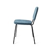 Urban Lifestyle Vender Ribstof Eetkamerstoel Blauw Urban Lifestyle Vender Ribstof Eetkamerstoel Blauw