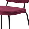 Urban Lifestyle Vender Ribstof Eetkamerstoel Rood Urban Lifestyle Vender Ribstof Eetkamerstoel Rood