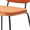 Urban Lifestyle Vender Velvet Eetkamerstoel Oranje Urban Lifestyle Vender Velvet Eetkamerstoel Oranje