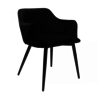 Kick Collection Eetkamerstoel Matz - Velvet Zwart Kick Collection Eetkamerstoel Matz - Velvet Zwart