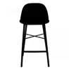 Kick Collection Barkruk Jeff - Velvet Zwart Kick Collection Barkruk Jeff - Velvet Zwart