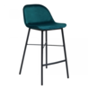 Kick Collection Barkruk Jeff - Velvet Blauw Kick Collection Barkruk Jeff - Velvet Blauw