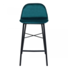 Kick Collection Barkruk Jeff - Velvet Blauw Kick Collection Barkruk Jeff - Velvet Blauw