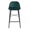 Kick Collection Barkruk Jeff - Velvet Groen Kick Collection Barkruk Jeff - Velvet Groen