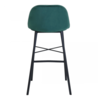 Kick Collection Barkruk Jeff - Velvet Groen Kick Collection Barkruk Jeff - Velvet Groen