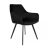 Kick Collection Eetkamerstoel Karl Velvet - Zwart Kick Collection Eetkamerstoel Karl Velvet - Zwart