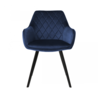 Kick Collection Eetkamerstoel Karl Velvet - Donkerblauw Kick Collection Eetkamerstoel Karl Velvet - Donkerblauw