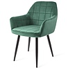 Urban Lifestyle Madison Velours Eetkamerstoel - Groen Urban Lifestyle Madison Velours Eetkamerstoel - Groen