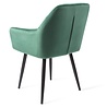 Urban Lifestyle Madison Velours Eetkamerstoel - Groen Urban Lifestyle Madison Velours Eetkamerstoel - Groen