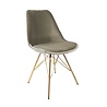 Kick Collection Kuipstoel Velvet Champagne - Goud frame Kick Collection Kuipstoel Velvet Champagne - Goud frame