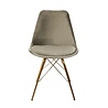 Kick Collection Kuipstoel Velvet Champagne - Goud frame Kick Collection Kuipstoel Velvet Champagne - Goud frame