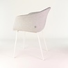 Blatt Atrani Lichtgrijs Stof met armleuning | Witte poten Blatt Atrani Lichtgrijs Stof met armleuning | Witte poten