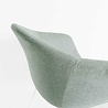 Blatt Atrani Lichtgroen Stof met armleuning | Witte poten Blatt Atrani Lichtgroen Stof met armleuning | Witte poten