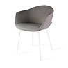 Blatt Atrani Antraciet Stof met armleuning | Witte poten Blatt Atrani Antraciet Stof met armleuning | Witte poten