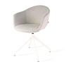 Blatt Levanzo Turn Stof Met Armleuning | Witte poten - Grijs Blatt Levanzo Turn Stof Met Armleuning | Witte poten - Grijs