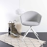Blatt Levanzo Turn Stof Met Armleuning | Witte poten - Grijs Blatt Levanzo Turn Stof Met Armleuning | Witte poten - Grijs