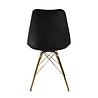 Kick Collection Kuipstoel Velvet Zwart - Goud frame Kick Collection Kuipstoel Velvet Zwart - Goud frame