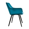 Kick Collection Eetkamerstoel Karl Velvet - Blauw Kick Collection Eetkamerstoel Karl Velvet - Blauw