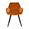 Kick Collection Eetkamerstoel Karl Velvet - Oranje Kick Collection Eetkamerstoel Karl Velvet - Oranje