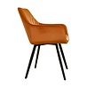 Kick Collection Eetkamerstoel Karl Velvet - Oranje Kick Collection Eetkamerstoel Karl Velvet - Oranje