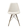 Kick Collection Kuipstoel Velvet Ivoor - Goud frame Kick Collection Kuipstoel Velvet Ivoor - Goud frame