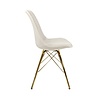 Kick Collection Kuipstoel Velvet Ivoor - Goud frame Kick Collection Kuipstoel Velvet Ivoor - Goud frame