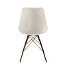 Kick Collection Kuipstoel Velvet Ivoor - Goud frame Kick Collection Kuipstoel Velvet Ivoor - Goud frame