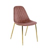 Kick Collection Design stoel Tara | Roze | Goud frame Kick Collection Design stoel Tara | Roze | Goud frame