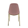 Kick Collection Design stoel Tara | Roze | Goud frame Kick Collection Design stoel Tara | Roze | Goud frame