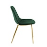 Kick Collection Design stoel Tara | Donkergroen | Goud frame Kick Collection Design stoel Tara | Donkergroen | Goud frame