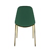Kick Collection Design stoel Tara | Donkergroen | Goud frame Kick Collection Design stoel Tara | Donkergroen | Goud frame