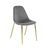 Kick Collection Design stoel Tara | Grijs| Goud frame Kick Collection Design stoel Tara | Grijs| Goud frame