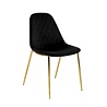 Kick Collection Design stoel Tara | Zwart | Goud frame Kick Collection Design stoel Tara | Zwart | Goud frame