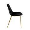 Kick Collection Design stoel Tara | Zwart | Goud frame Kick Collection Design stoel Tara | Zwart | Goud frame