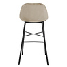 Kick Collection Barkruk Jeff- Velvet Champagne Kick Collection Barkruk Jeff- Velvet Champagne