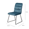 Jesper Home Aira Eetkamerstoel Teal- Slide Jesper Home Aira Eetkamerstoel Teal- Slide