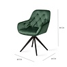 Jesper Home Tara Eetkamerstoel, Jungle Zen- Turn Jesper Home Tara Eetkamerstoel, Jungle Zen- Turn