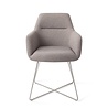 Jesper Home Kinko Eetkamerstoel - Earl Grey Cross Steel Jesper Home Kinko Eetkamerstoel - Earl Grey Cross Steel