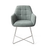 Jesper Home Noto Eetkamerstoel - Real Teal Cross steel Jesper Home Noto Eetkamerstoel - Real Teal Cross steel