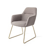 Jesper Home Kinko Eetkamerstoel - Earl Grey, Slide Gold Jesper Home Kinko Eetkamerstoel - Earl Grey, Slide Gold