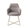 Jesper Home Kinko Eetkamerstoel - Earl Grey, Cross Gold Jesper Home Kinko Eetkamerstoel - Earl Grey, Cross Gold