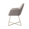 Jesper Home Kinko Eetkamerstoel - Earl Grey, Cross Gold Jesper Home Kinko Eetkamerstoel - Earl Grey, Cross Gold