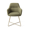 Jesper Home Kinko Eetkamerstoel - Green Hunter, Cross Gold Jesper Home Kinko Eetkamerstoel - Green Hunter, Cross Gold