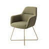 Jesper Home Kinko Eetkamerstoel - Green Hunter, Cross Gold Jesper Home Kinko Eetkamerstoel - Green Hunter, Cross Gold