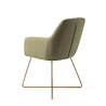 Jesper Home Kinko Eetkamerstoel - Green Hunter, Cross Gold Jesper Home Kinko Eetkamerstoel - Green Hunter, Cross Gold