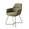 Jesper Home Kinko Eetkamerstoel - Green Hunter, Beehive Rose Gold Jesper Home Kinko Eetkamerstoel - Green Hunter, Beehive Rose Gold