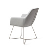 Jesper Home Kinko Eetkamerstoel - Cloud, Beehive Steel Jesper Home Kinko Eetkamerstoel - Cloud, Beehive Steel